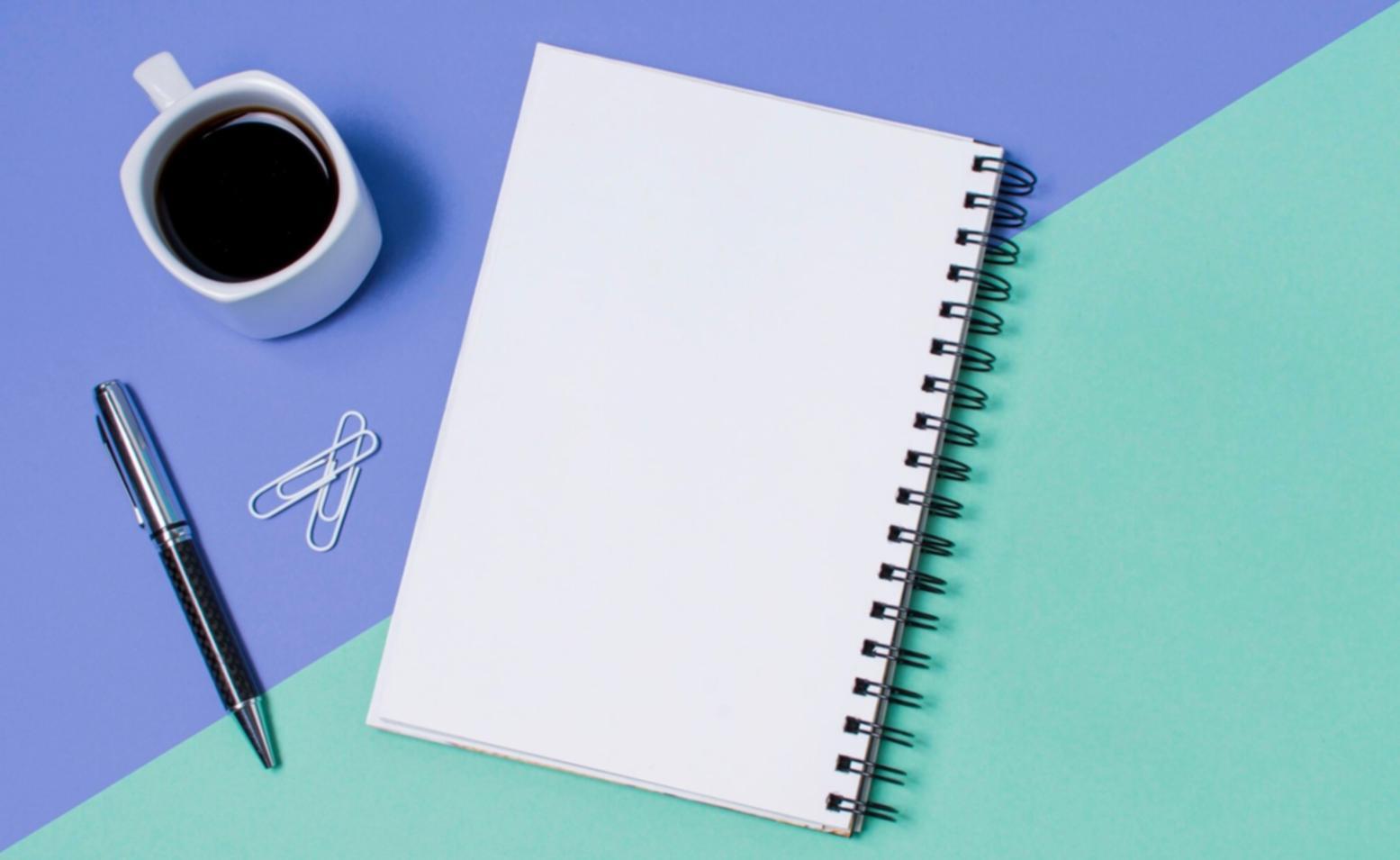 Financial planning workspace with budgeting materials